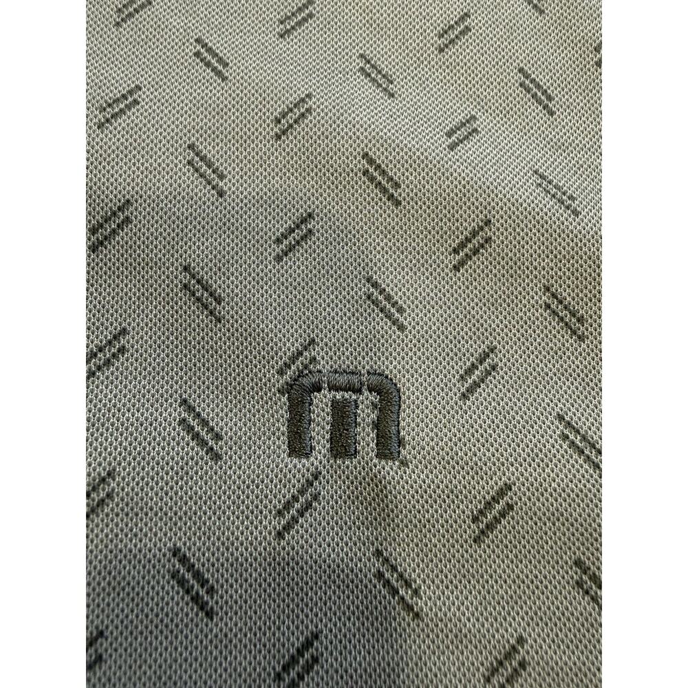 Travis Mathew Short Sleeve Golf Polo Shirt Men's Size XL Gray Geometric - Picture 4 of 8
